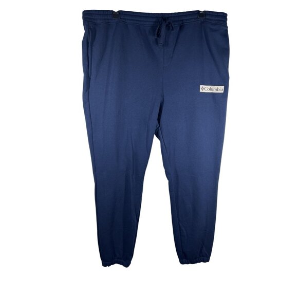 Columbia Sweatpants Men's Size 2XL Navy Blue Elastic Waistband Taper Leg NWT - Picture 1 of 12